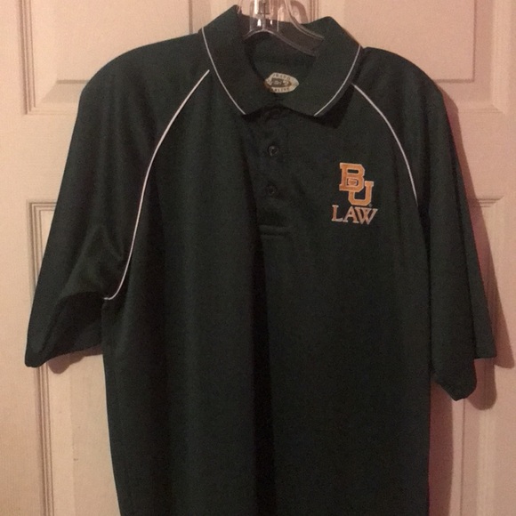 Baylor University Law School Green Golf Style Polo Colorado Timberline Mens L - Picture 3 of 12